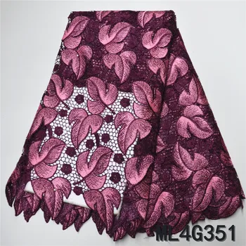 

BEAUTIFICAL embroidery nigerian lace guipure fabics cord lace latest design lace material tissu guipure african ML4G351