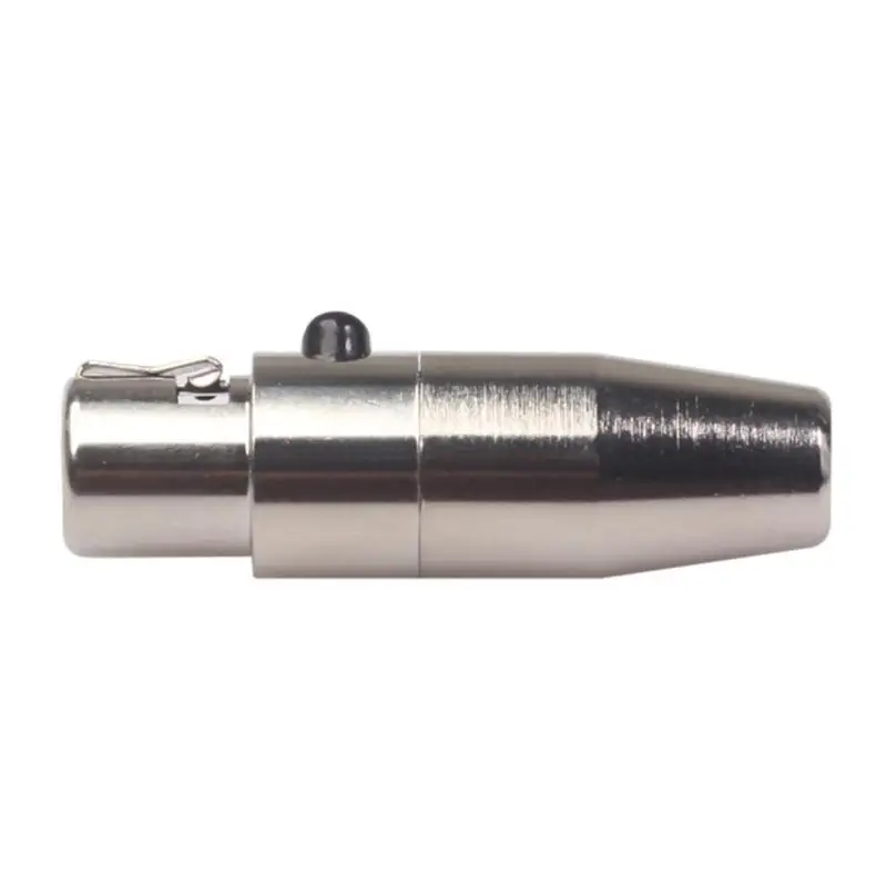 1 Pair Mini 3 Pin XLR Male Female Connector Audio Plug Adapter for Mic Microphone Cable Soldering Straight Silver/Gold Color