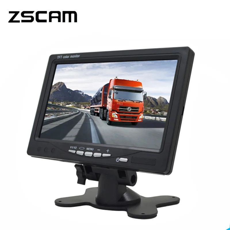 ZSCAM Mini Digital 1024*600 7 Inchs LCD Test Monitor CCTV Surveillance Camera AHD/Analog Security IPS Monitor For Video Camera|CCTV Monitor & Display| - AliExpress