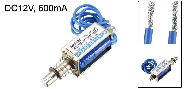 10mm 40g UXCELL с источником питания от постоянного тока, 6/12/24V пуш-ап Тип Электромагнит открытая рамка Тип линейного движения для дома Приспособления автоматы по продаже - Цвет: 10mm 40g
