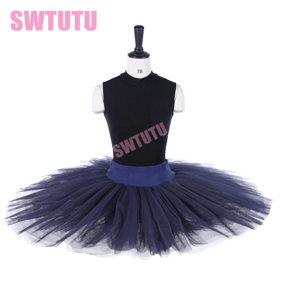 free shipping navy blue half ballet tutu pancake for gilrs Ballerina Dresses costumes BT8923 | Тематическая одежда и
