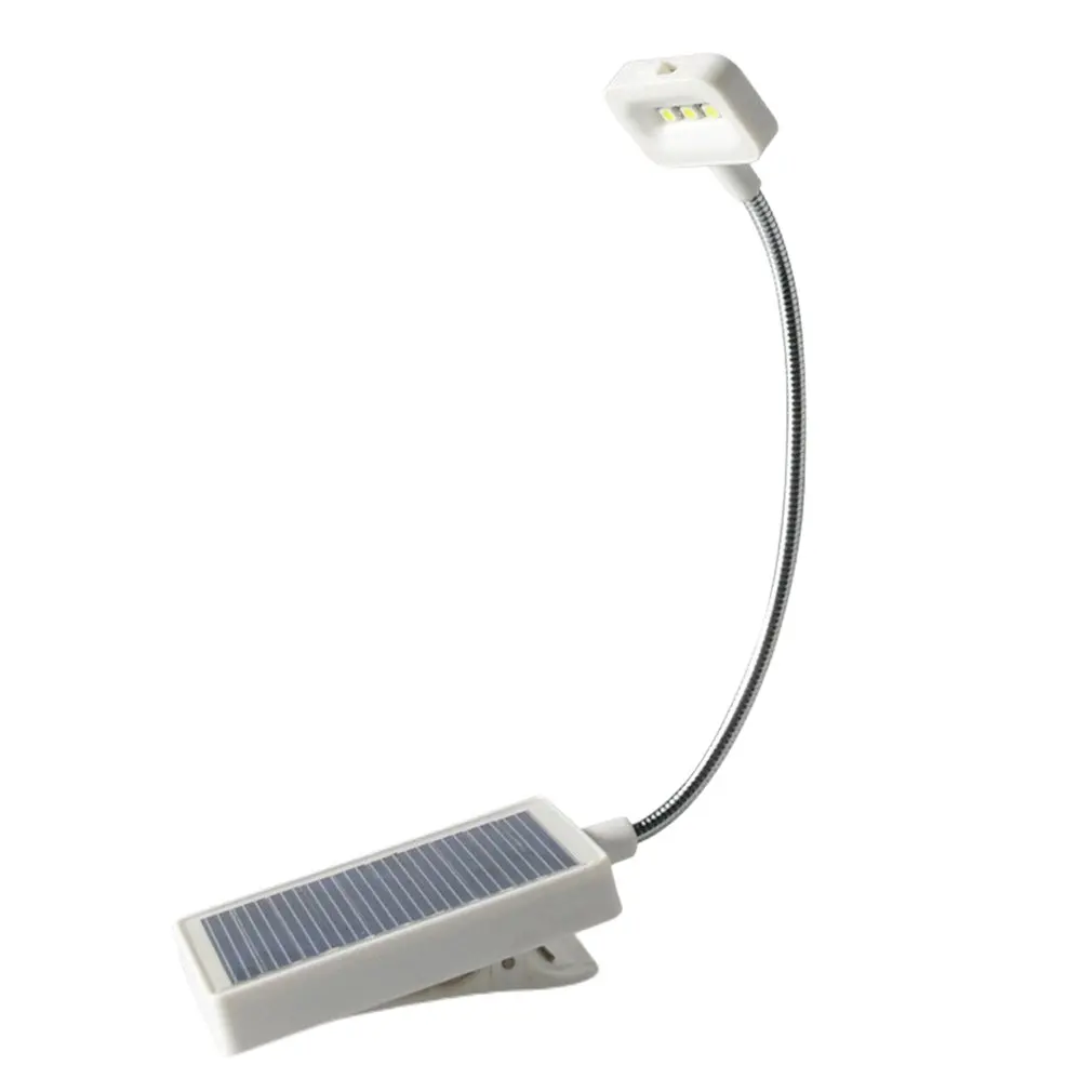 

Portable Solar Small Table Lamp Dormitory Reading Book Clip Lamp Mobile Eye Protection USB Rechargeable Energy Saving