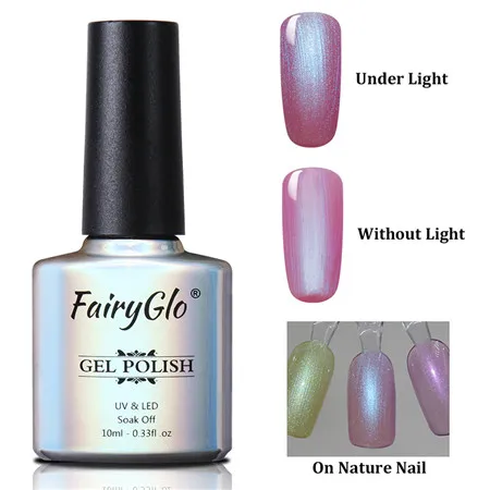 FairyGlo 10 мл Гель-лак для ногтей жемчужный Блестящий УФ-Гель-лак замачиваемый долговечный дизайн ногтей Гель-лак Гибридный лак - Цвет: 9522