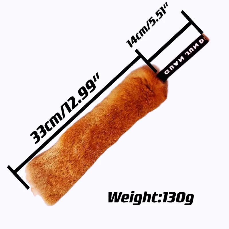 High-Quality Rabbit Skin Dog Bite Cloth Dog Bite Tug Toy Young training interactive supplies Chewing Toy Pet Supply