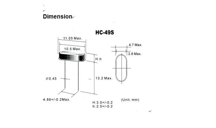 In-line passive crystal oscillator 10pcs 21.250MHZ 21.250M HC-49S 2P resonator