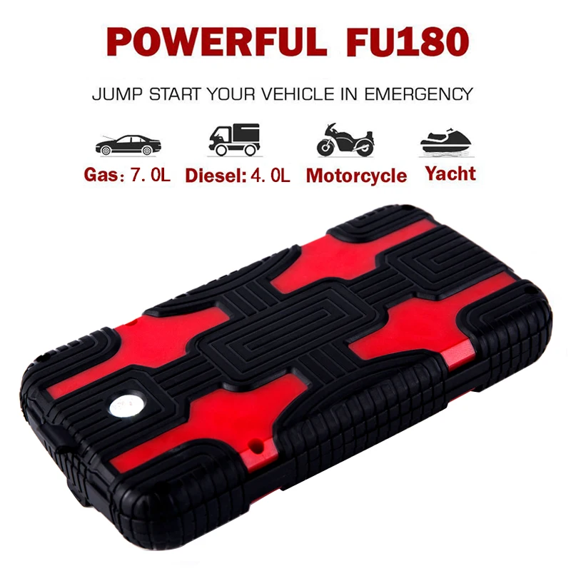 Автомобиль Перейти темы Booster Батарея стартер для автомобиля 12v Мощность power bank пусковое устройство