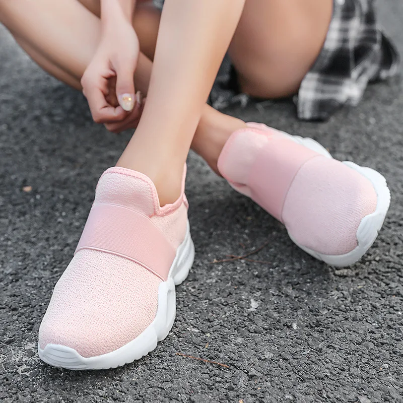 

2019 Summer New Style Running Shoes Flat-Style WOMEN'S Casual Shoes Breathable Mesh Female Tennis Shoes Sneakers 428