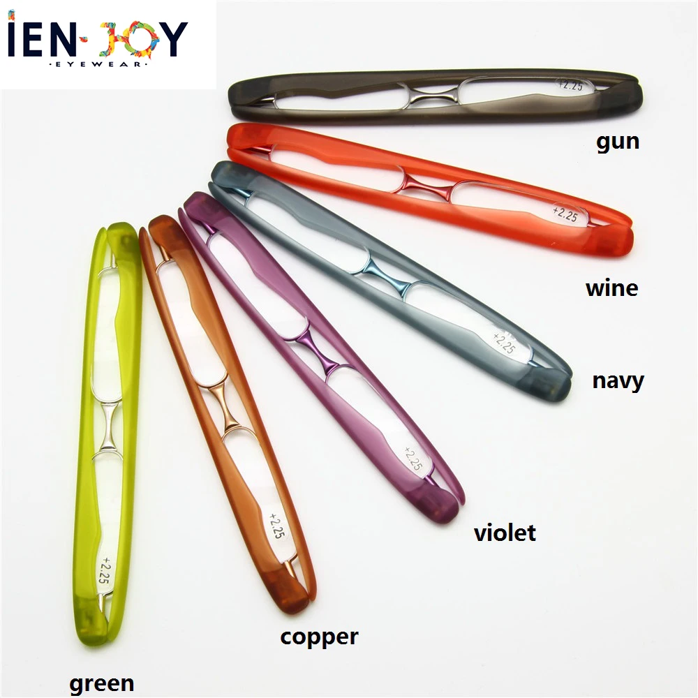 

IENJOY Reading Glasses US Patent 360 Wallet Pocket Reader Portable Folding Mini Reading Glasses Presbyopia Hyperopia Glasses