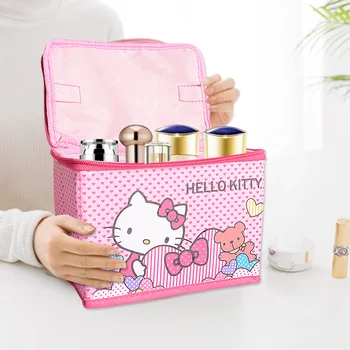 

Hello Kitty Multifunctional Cosmetic Bag Women Travel Make Up Necessaries Organizer Zipper Makeup Case Pouch Toiletry Kit Bags