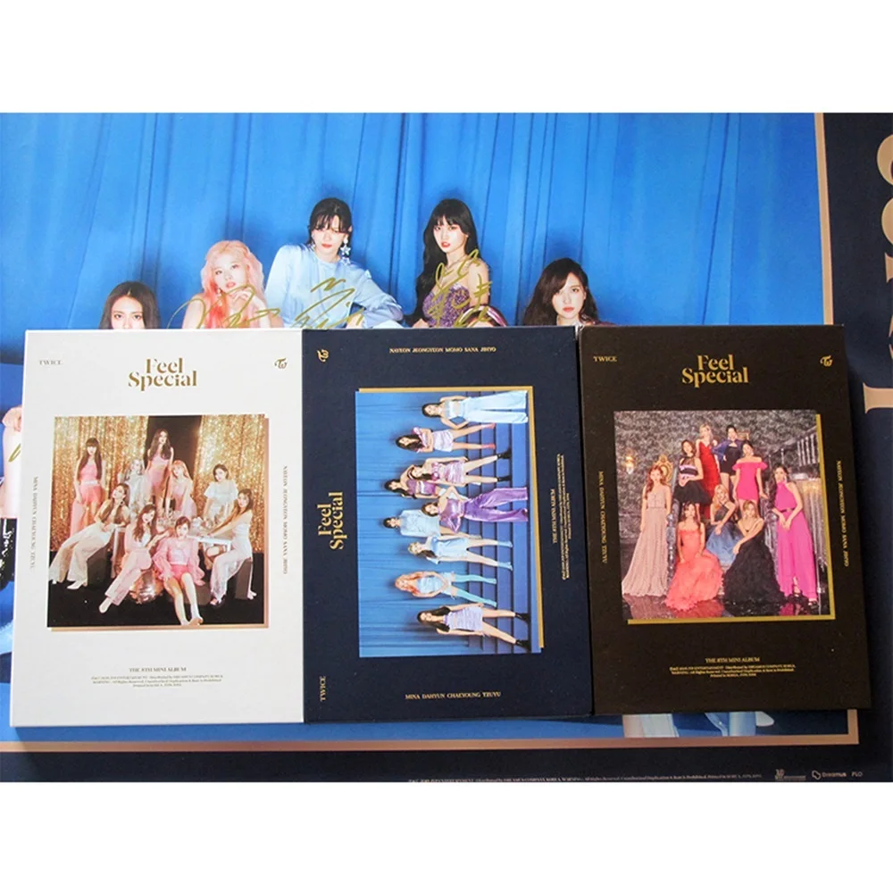 Signed Twice Autographed Mini 8th Album Feel Special Cd Photobook Signed Photo K Pop 1019 Cards Invitations Aliexpress