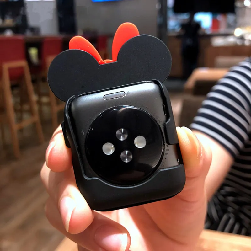 Обложка Микки для Apple Watch 5 Чехол 40 мм 44 мм iWatch чехол 38 мм 42 мм мягкий силиконовый защитный бампер Apple watch 4 3 2 1 серия 40