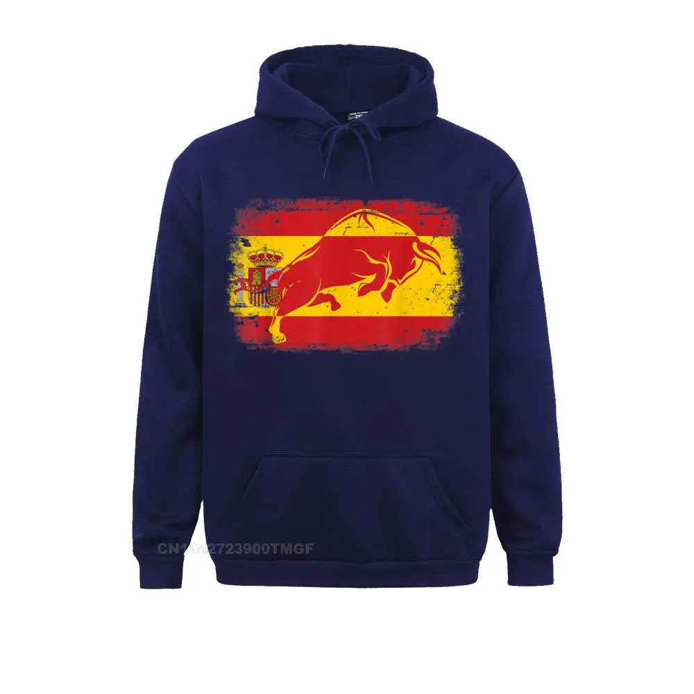 Hoodies Spanish Flag T-shirt Bull Flag Spain Espana by Zany Brainy__19021 Thanksgiving Day Long Sleeve  Male Sweatshirts Custom Sportswears Fashionable Spanish Flag T-shirt Bull Flag Spain Espana by Zany Brainy__19021navy