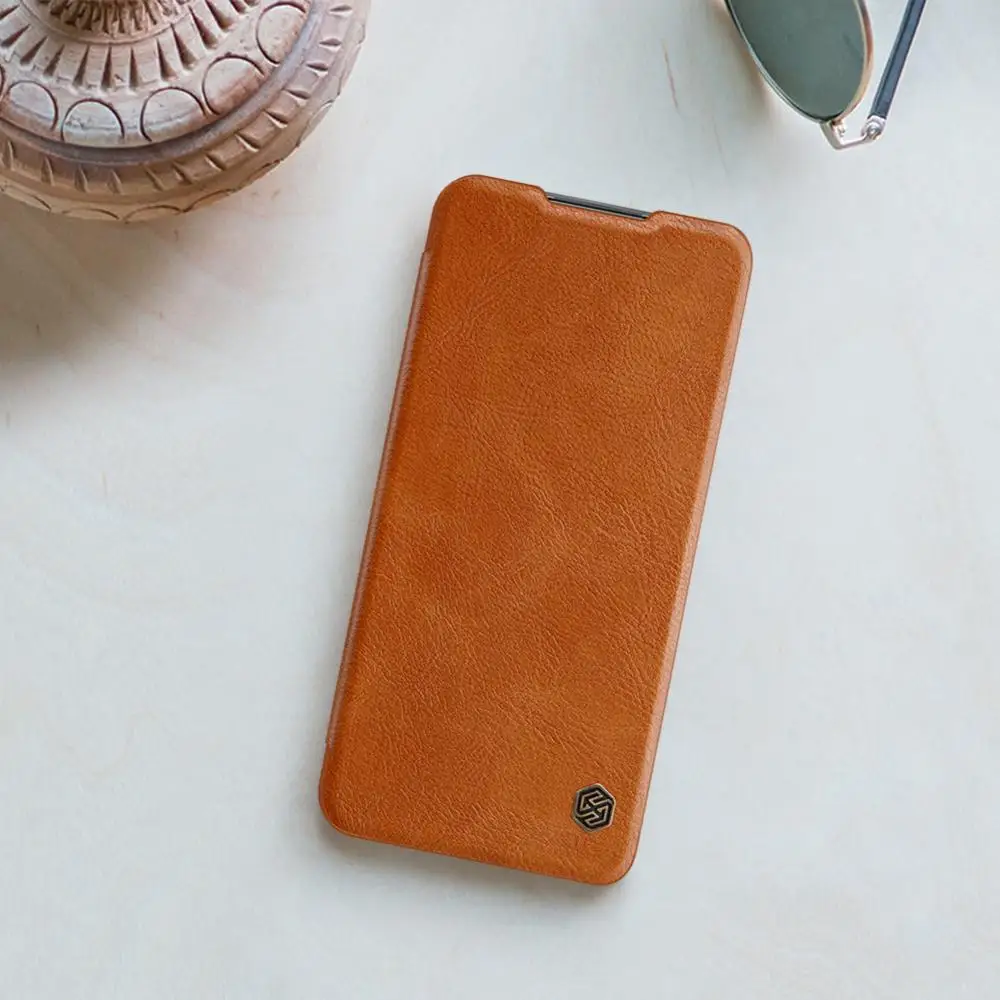 Флип чехол Nillkin Qin для Xiaomi Redmi 9 8 кожаный роскошный деловой мягкий накладка на
