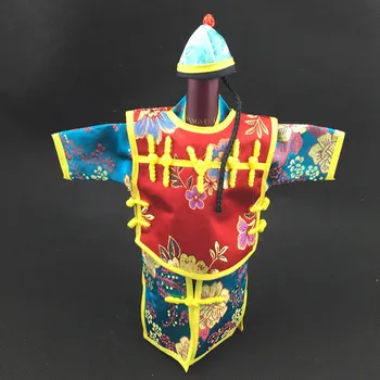 comprar 10 Pçs Estilo Chinês Com Capuz Decorativo 750ml Sacos De Vinho Natal Garrafa Ornamentos De Mesa Capa Poeira Cetim Seda Bolsas