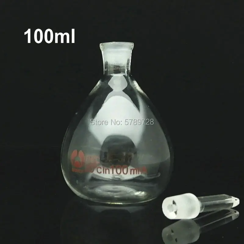 1pc Lab 5ml 10ml 25ml 50ml 100ml Glass Pycnometer Ball-Shape Gravity Bottle Solid pycnometer Laboratory Equipment Glassware Lab Glass Supplies