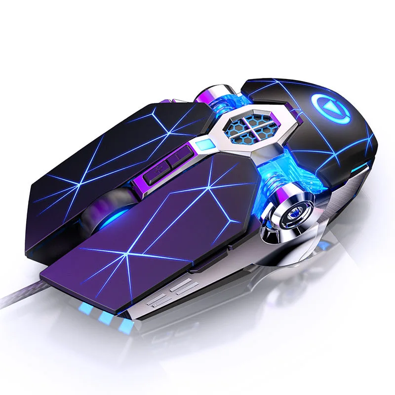 Игровая клавиатура игровая мышь механическая на ощупь RGB светодиодный