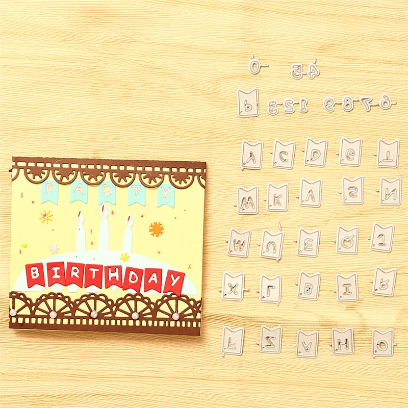 GJCrafts 26 Алфавит штампы номер металлические Вырубные штампы для изготовления открыток Скрапбукинг штампы тиснение вырубки трафарет ремесло новые штампы
