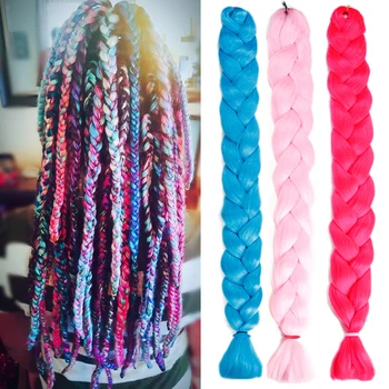 

Synthetic Braiding Hair Extension 82inches 165 Grams Long Jumbo Braids Box Braids Hair Ombre Braids