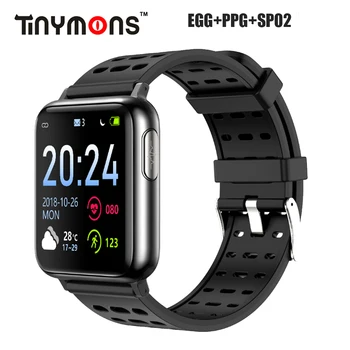 

Tinymons V5 New ECG + PPG Smart Watch Men IP67 Waterproof Sport Watch Heart Rate Monitor Blood Pressure Oxygen Women SmartBand