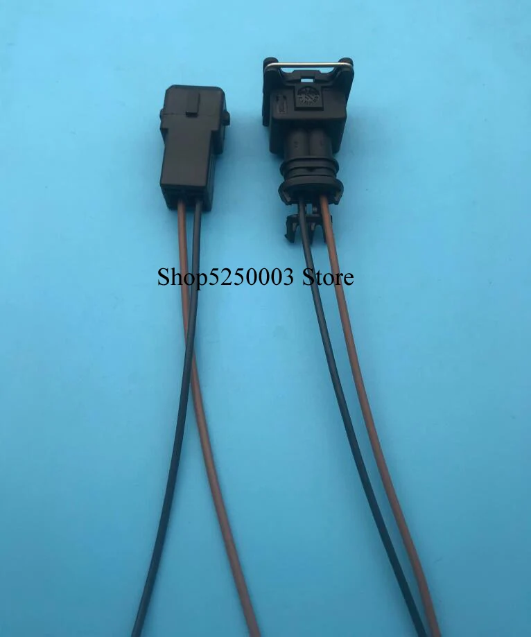 20 with wire 10 компл. 2 Pin/way forEV1 топливная заглушка инжектора сопло автомобилей Водонепроницаемый Электрический провод Разъем Автомобильные Разъемы - Название цвета: 20 with wire