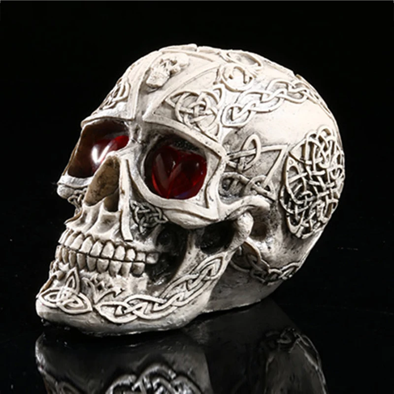 Strongwell Skull Head Skull Statue Skull Decoration Skull Decor Resin Skull Home Decoration Skull Ornament Bar Halloween Terror