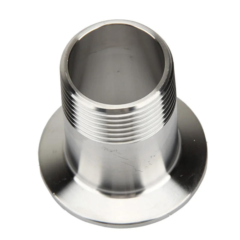 Pipe Fitting 304 Stainless Sanitary Male Thread Pipe Adapter Coupler 3/8" 1/2" 3/4" 1" BSP 1.5" 2" Tri Clamp Ferrule 50.5mm