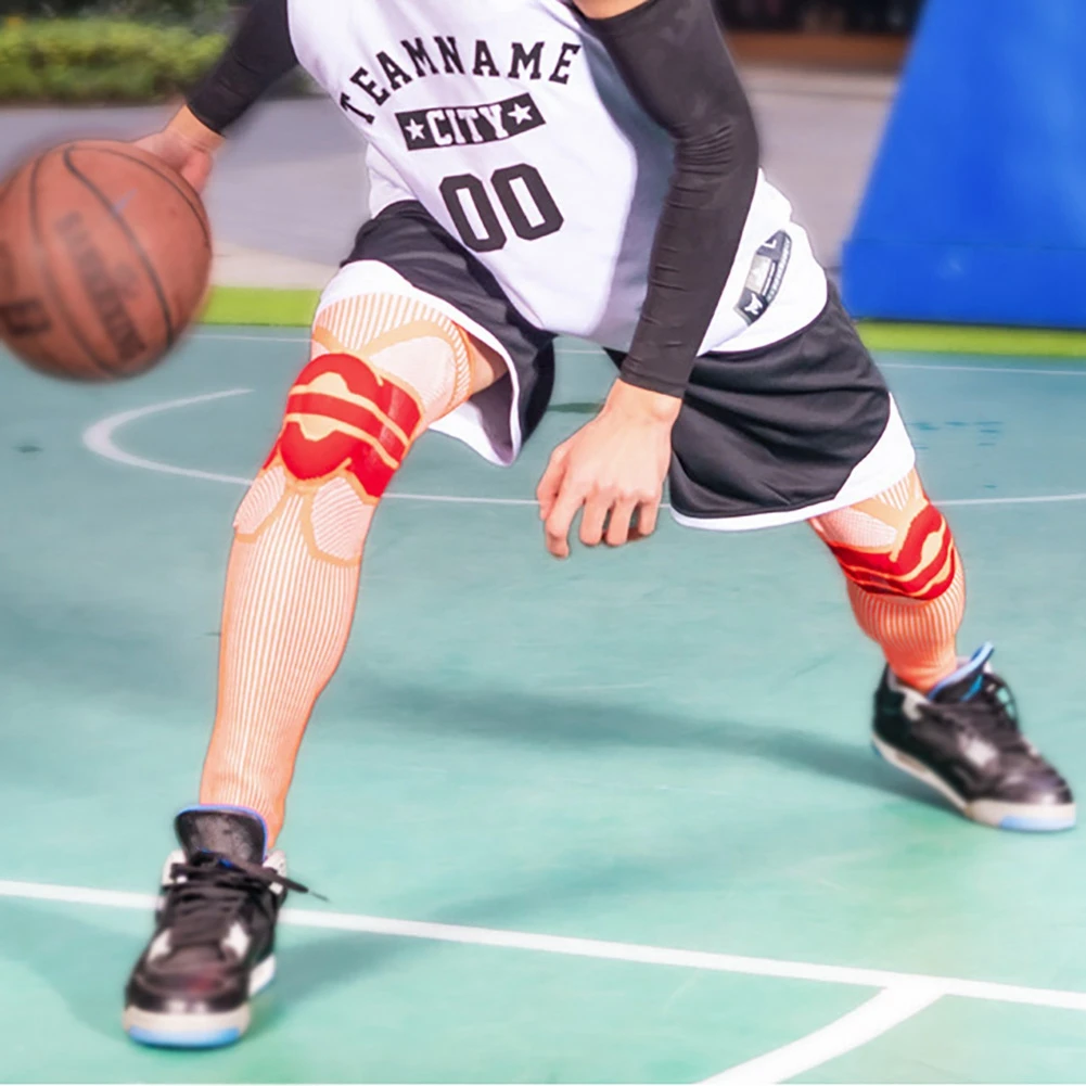 1pc Knee Pad Sleeve Thermal Compression Leg Support Protector For Baseball Basketball Soccer