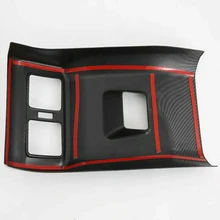 Углеродное волокно вид заднего сиденья вентиляционное отверстие крышка отделка черный 42*23,5*9,5 см для Toyota Rav4