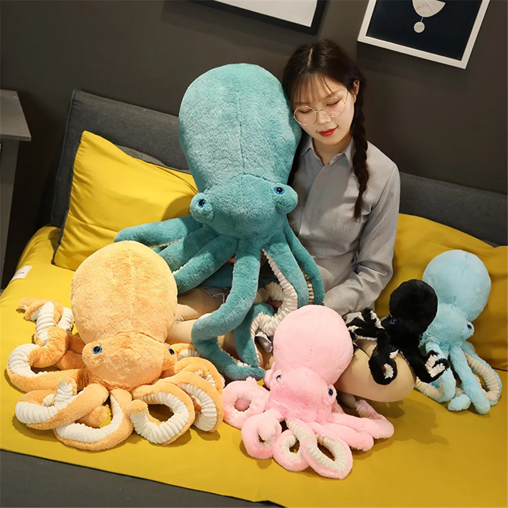 Kids Home Accessories Cartoon Stuffed Animals  Pillow Ocean Octopus Plush Toy 