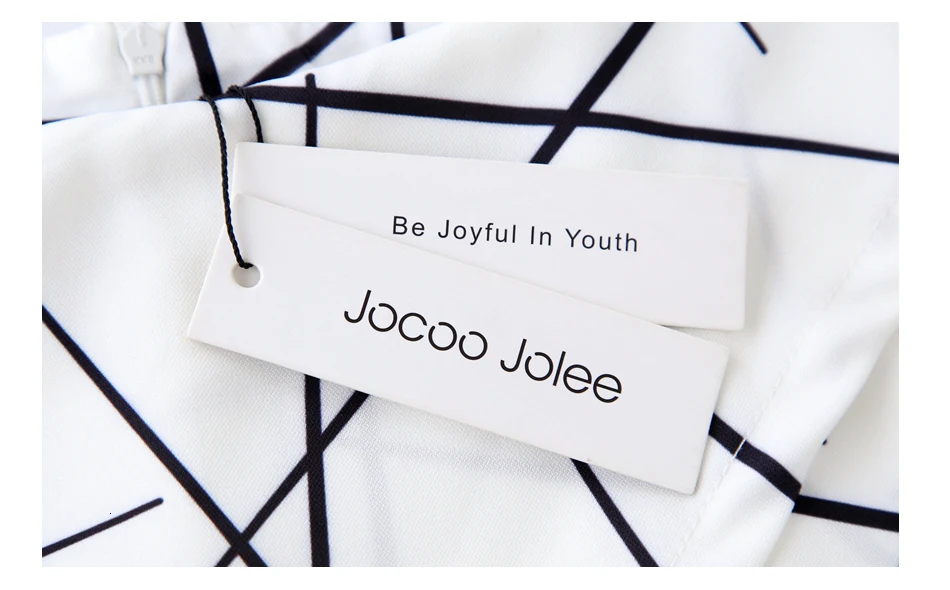 Jocoo Jolee шорты с высокой талией геометрический узор Элегантные повседневные женские короткие брюки для работы плюс размер нерегулярная