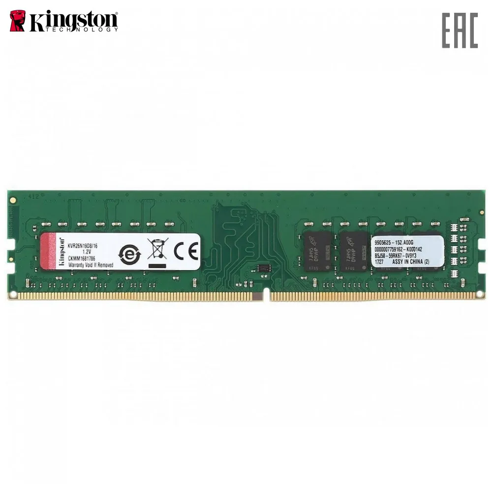 RAM KINGSTON KVR26N19D8-16 memory module accessories pc computer Components laptop DDR4 288pin 16 GB 2666 MHz | Компьютеры и офис