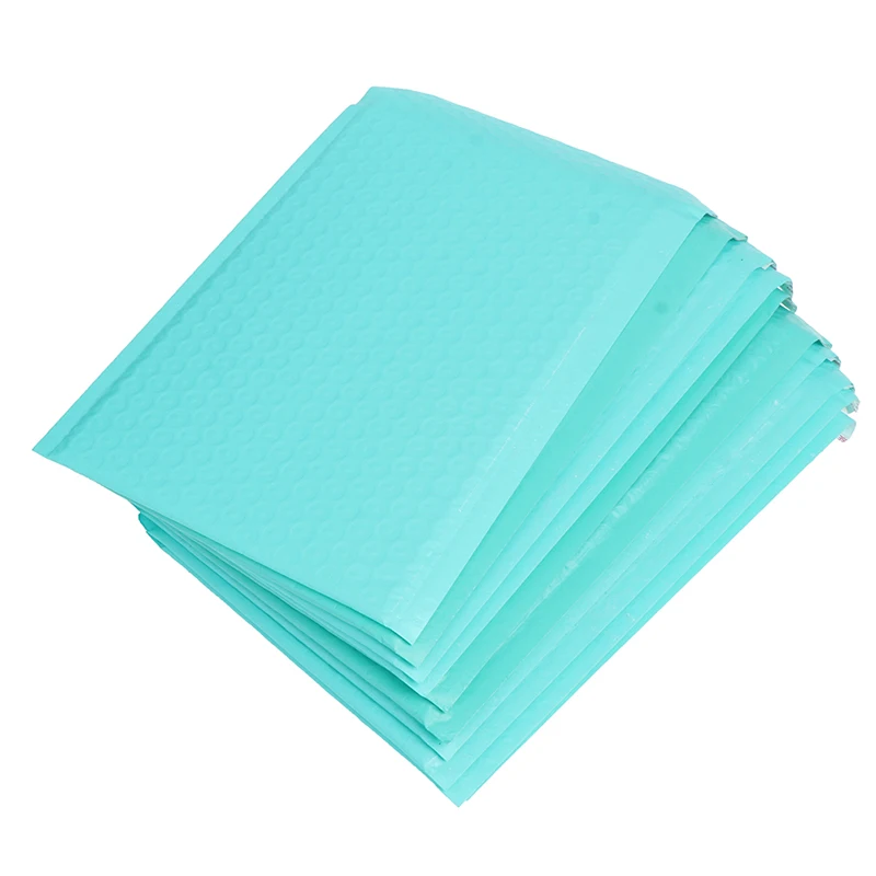 10 шт 180x230 мм пригодные для использования пространства Teal поли пузырчатая