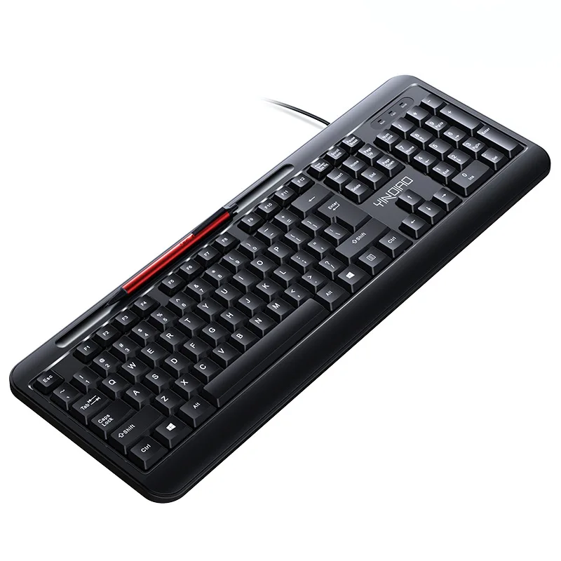 

V1 business office mute keyboard chocolate USB wired keyboard computer accessories notebook office for PC laptop office