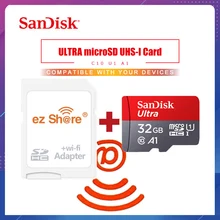 Ezshare беспроводной wifi адаптер sandisk Ultra 16 ГБ 32 ГБ класс 10 microsd wifi Беспроводная TF карта Micro SD карта 64 Гб 128 Гб карта памяти