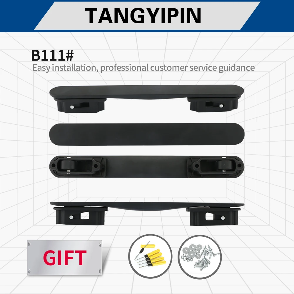 TANGYIPIN B111 수화물 부속품 그립 트롤리 공구 상자 보편적 인 철회 가능한 여행 가방 암호 상자 플라스틱 연약한 손잡이 