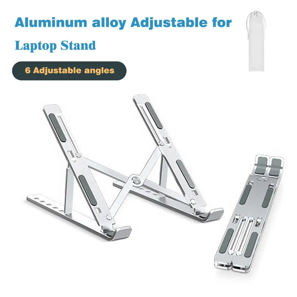 Laptop Stand for MacBook Air Pro foldable desktop notebook stand holder portable aluminum laptop holder for Xiaomi Air
