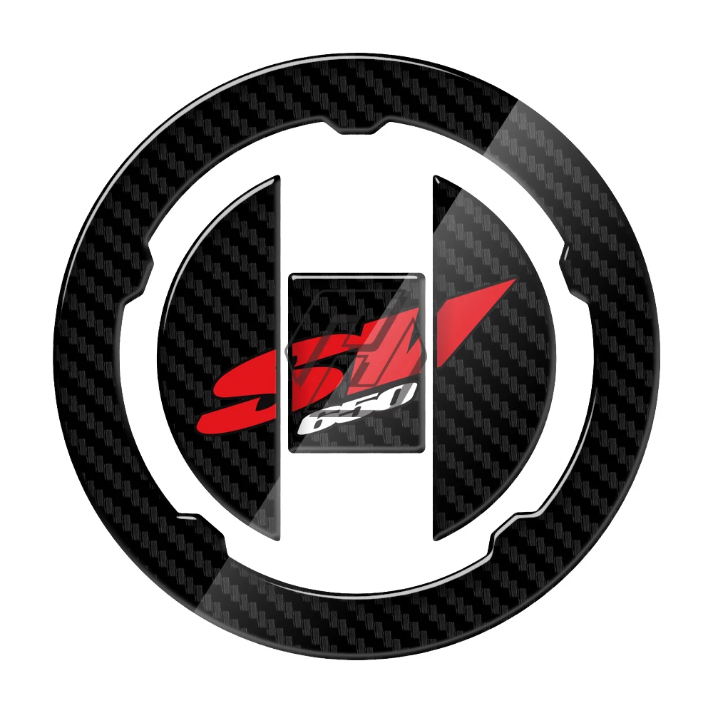 

3D Motorcycle Fuel Gas Cap Protector Decals Case for Suzuki SV650 SV650A SV650S 2003-2009 Carbon-look
