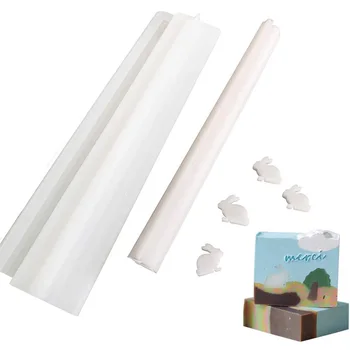 

NEW-Rabbit Tube Column Silicone Soap Candle Mold Embed Soap Making Supplies Silicone Mold for Soap
