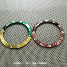 Высококачественный БЕЗЕЛЬ для наручных часов 38 мм кофейный зеленый желтый титановый БЕЗЕЛЬ для наручных часов вставка для 40 мм Parnis автоматические мужские часы