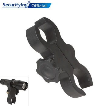 

SecurityIng Universal Black Plastic Durable & Adjustable Bike Torch Flashlight Mount Barrel Clamp Suitable for Outdoor