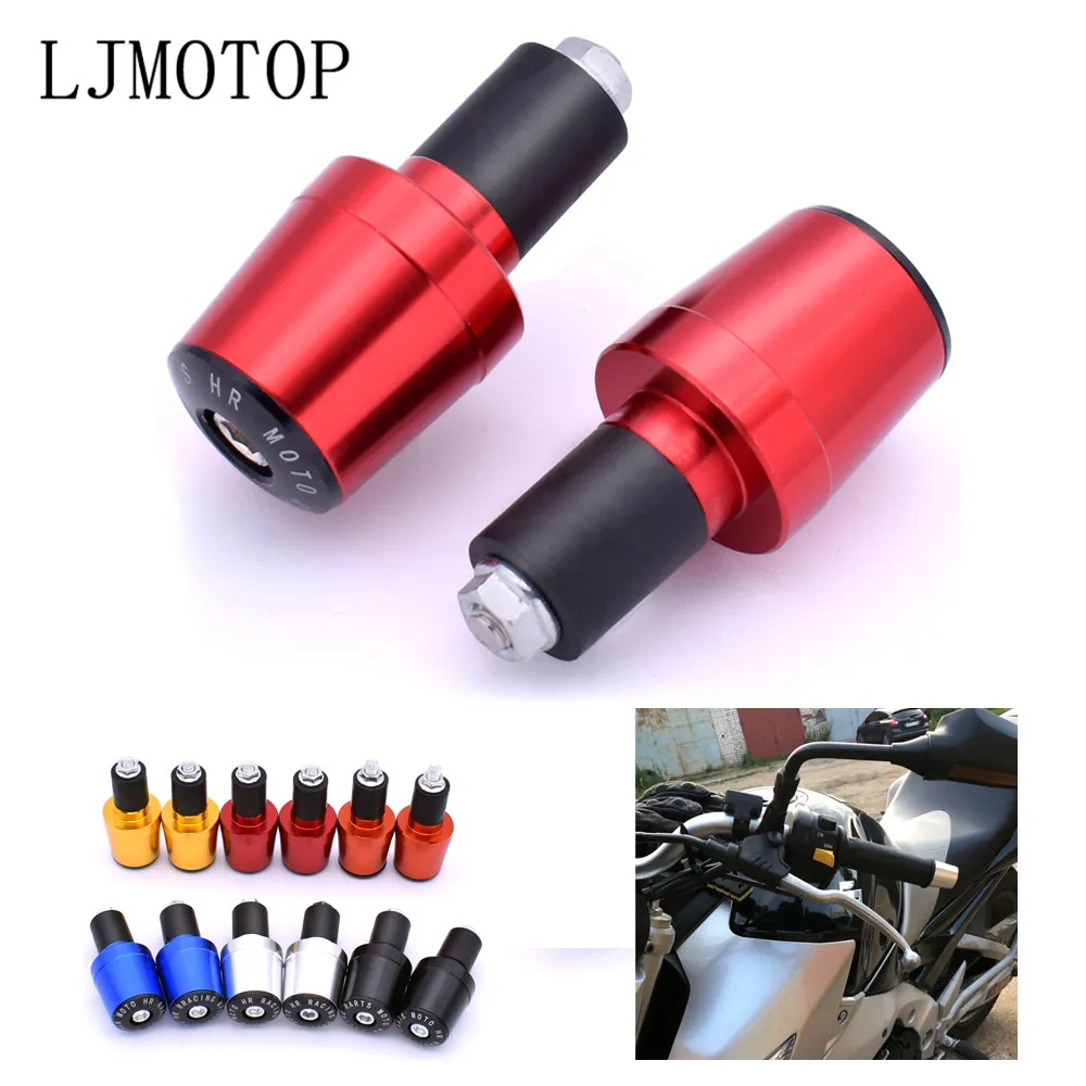 2020 Hot Motorcycle 22mm Handlebar Grips End Handle Bar Cap End Plug for Honda CRF1000L Kawasaki VERSYS 650 ZG1000 ZRX 1100 1200