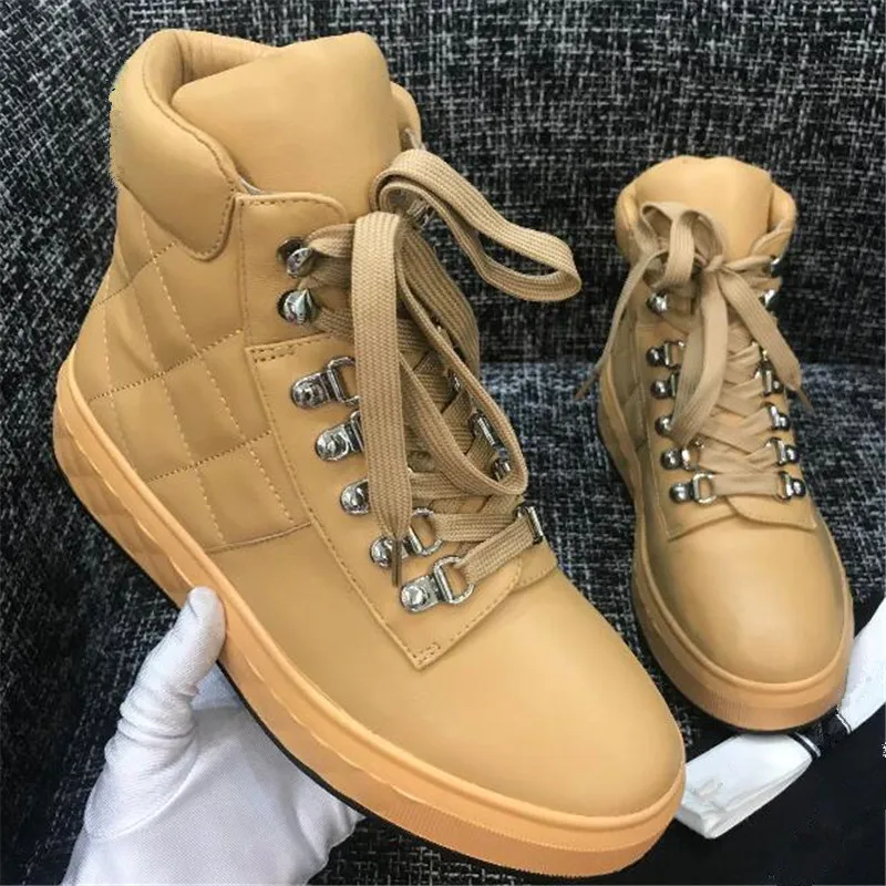 

Winter Boots Lace Up Short Boots Genuine leather Ankle Boots Women Platform Female Shoes Fashion Ladies Shoes Luxury Boots 2019