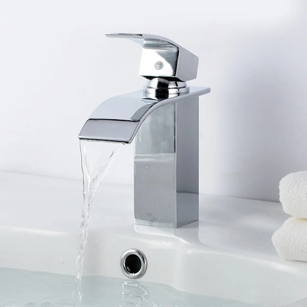 Опт и розница настенное крепление Водопад кран для ванной раковины Смеситель кран холодной и горячей воды