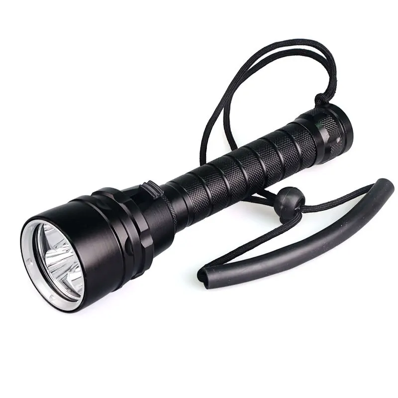 

High Quality 5 T6 L2 LED Glare Lighting Flashlight Profession Diving Lighting Lamp Ultra-strength White Light IP68