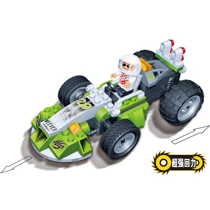 

BanBao 8607 Warrior Car Assembled Building Blocks Send Kindergarten CHILDREN'S Young STUDENT'S Toy Gift