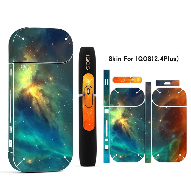3 Galaxy Стикер Печатная кожа для IQOS наклейка 2,4 Плюс 2,4 p электронная сигарета чехол - Цвет: 3