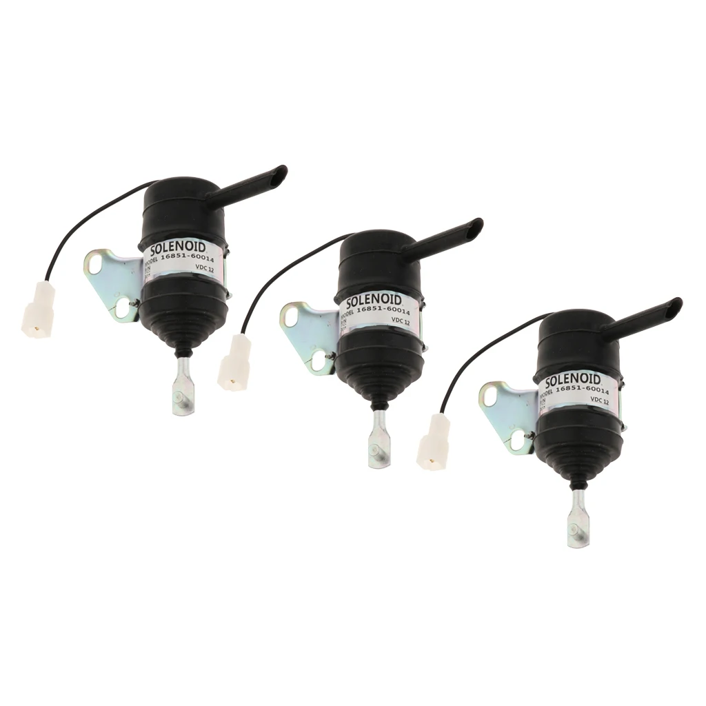 MagiDeal 3x16851-60014 Электромагнитная катушка выключения подачи топлива для экскаватора