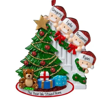 

Family Ornament 2020 Christmas XMAS Tree Decoration Bauble Personalized