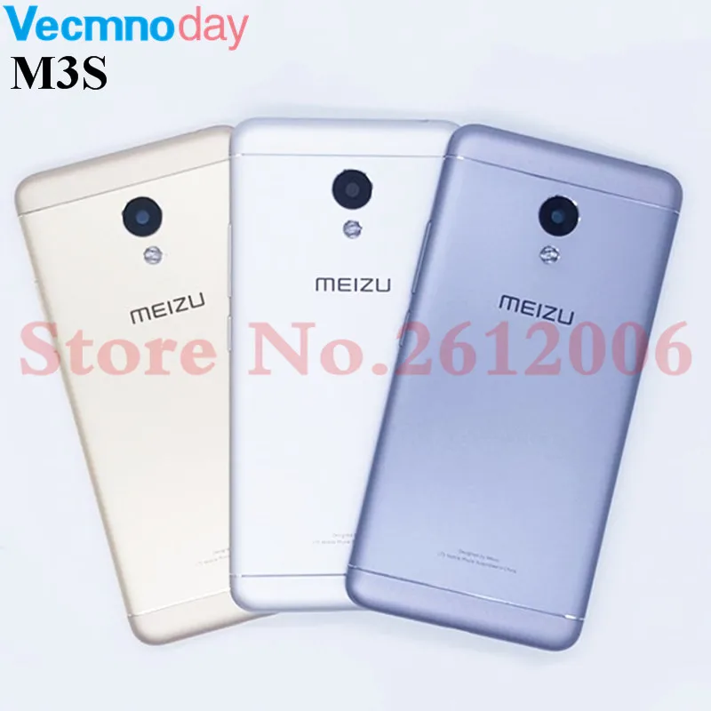 Металлический чехол для Meizu M3s мини-корпус батареи запасные части M3s с боковыми кнопками+ объектив камеры