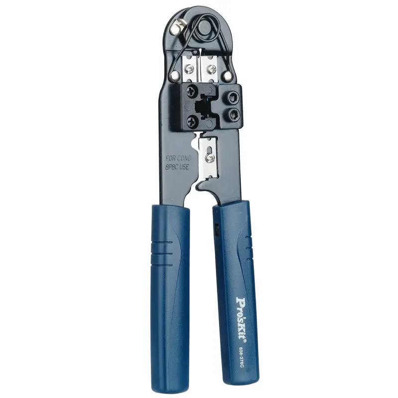 Pro'sKit 808-376C 8P Single Type modular Network crimping pliers tool set computer crystal head stripper